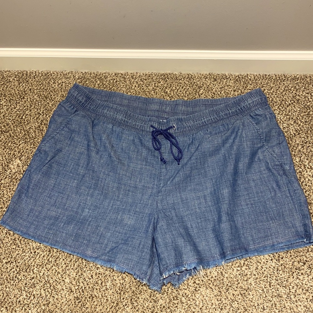 Time and Tru XXL Chambray Elastic Waist shorts